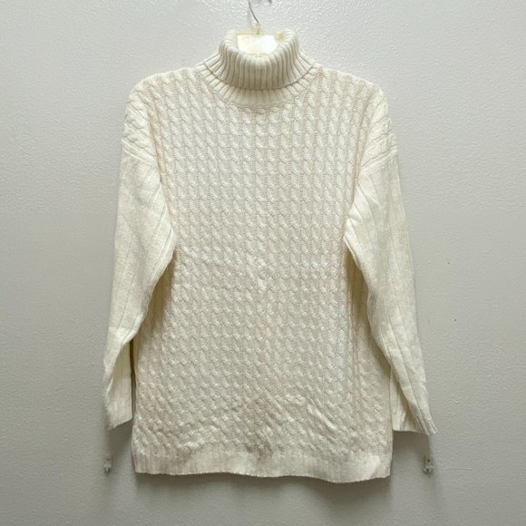 The Limited Women’s Turtleneck Cream Ivory Sweater Tunic Size L - New - Picture 7 of 11